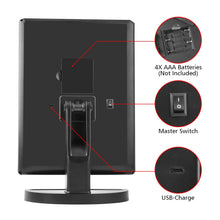 Miroir LED Tactile Zoom 1X/2X/3X/10X