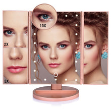 Miroir LED Tactile Zoom 1X/2X/3X/10X